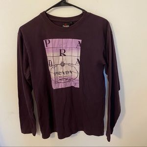 VINTAGE PRADA t shirt size SMALL